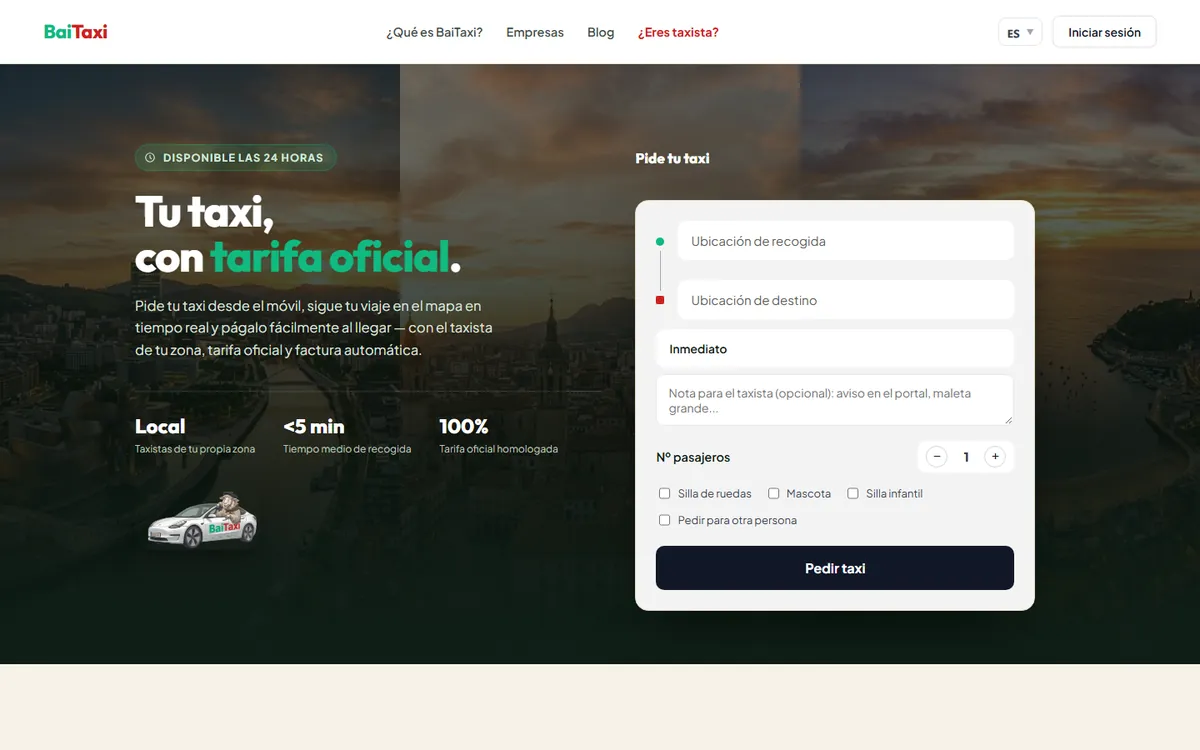 BaiTaxi: app de taxi con inteligencia artificial